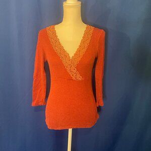 The Limited Rose Lace Sweater SIZE: M